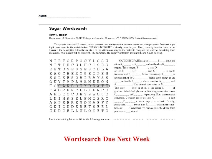 Wordsearch Due Next Week Wordsearch Due Next Week