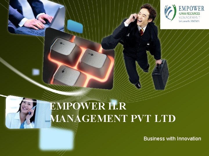 LOGO EMPOWER H. R MANAGEMENT PVT LTD Business with Innovation 