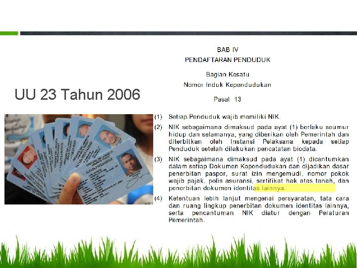 UU 23 Tahun 2006 