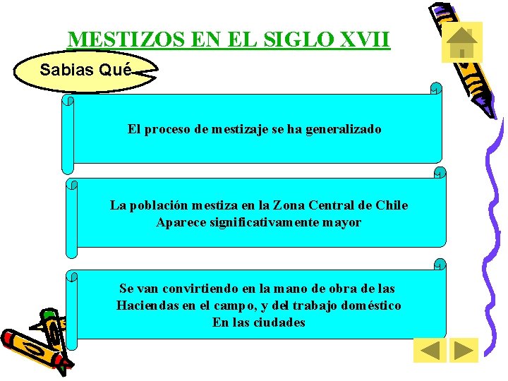 MESTIZOS EN EL SIGLO XVII Sabias Qué El proceso de mestizaje se ha generalizado