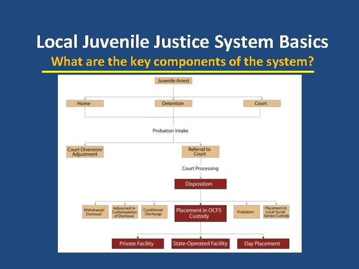 Local Juvenile Justice System Basics What are the key components of the system? 