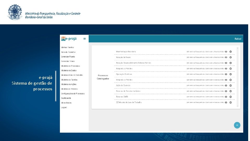 e-prajá Sistema de gestão de processos 