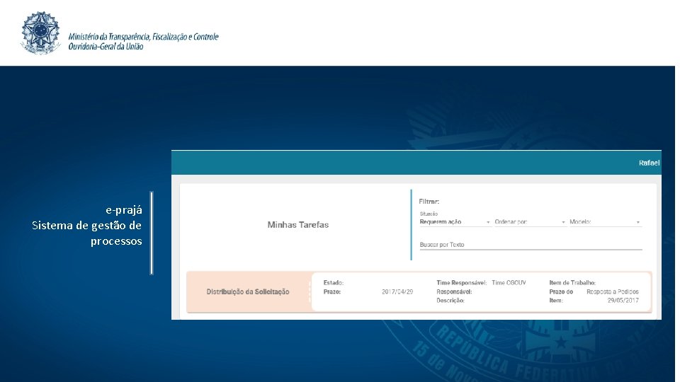e-prajá Sistema de gestão de processos 