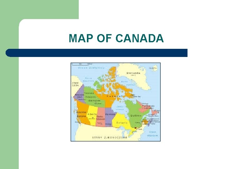 MAP OF CANADA 