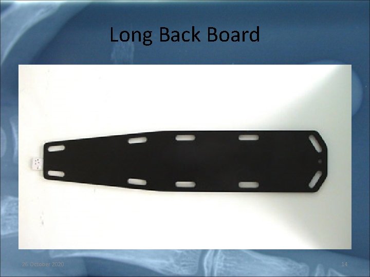 Long Back Board 26 October 2020 14 