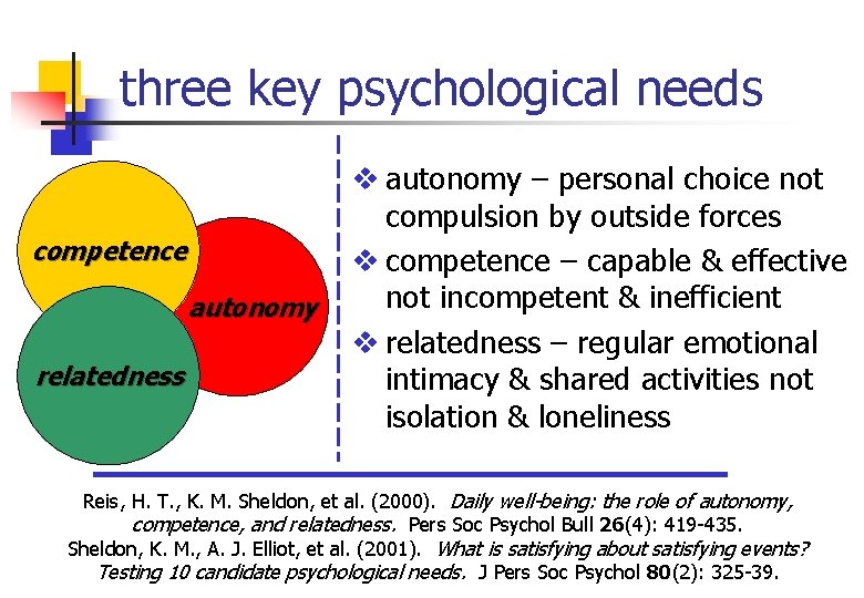 key points of this talk selfdetermination theory wellbeing