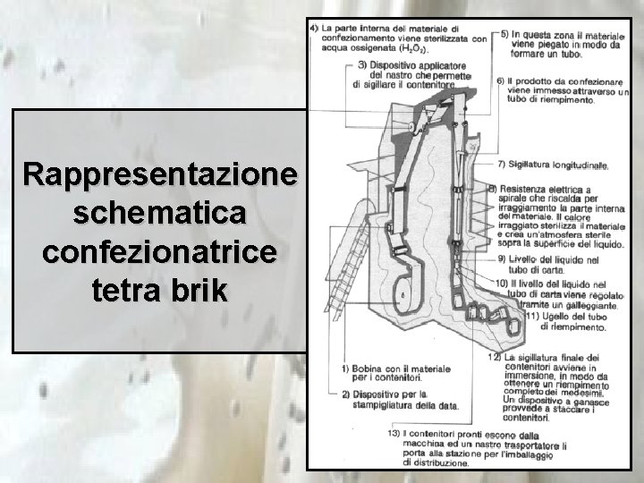 Rappresentazione schematica confezionatrice tetra brik 