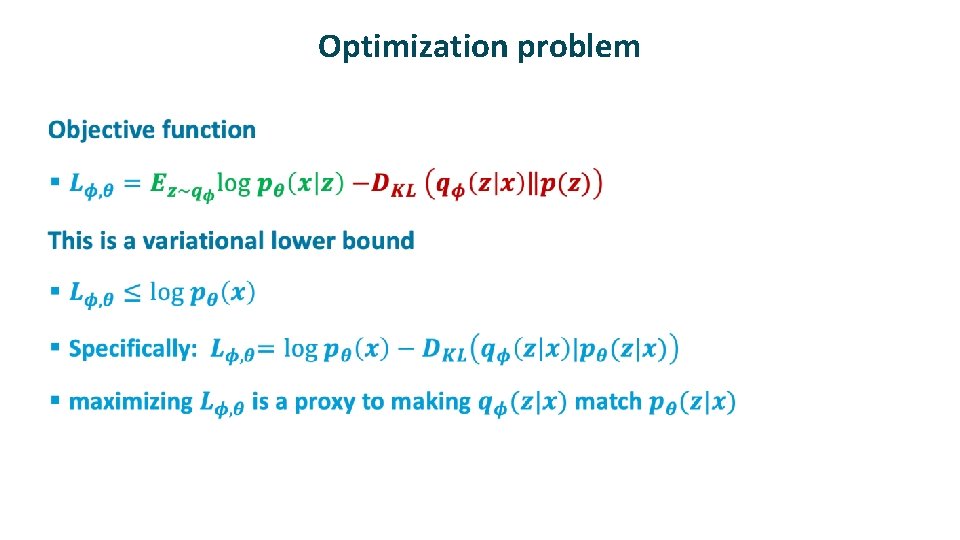 Optimization problem ü 