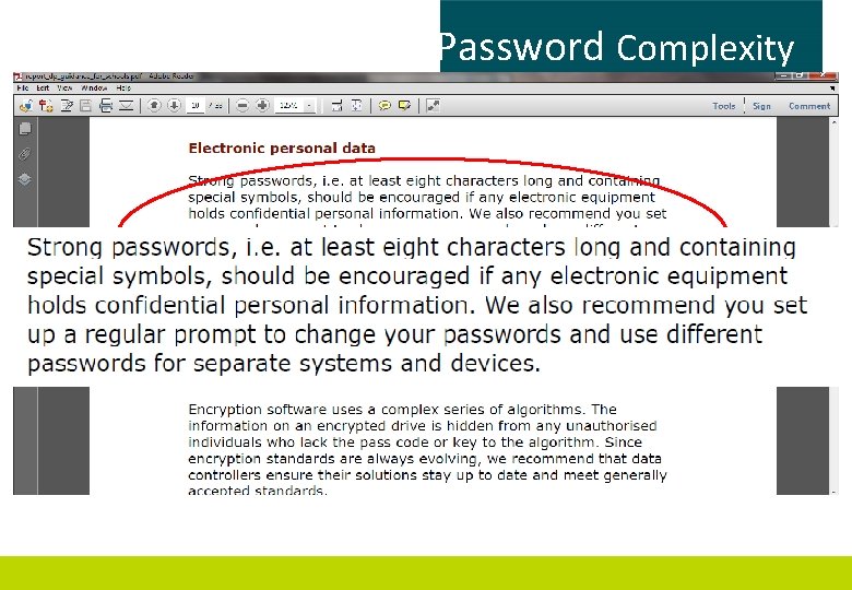 ICO Data Protection – Password Complexity 