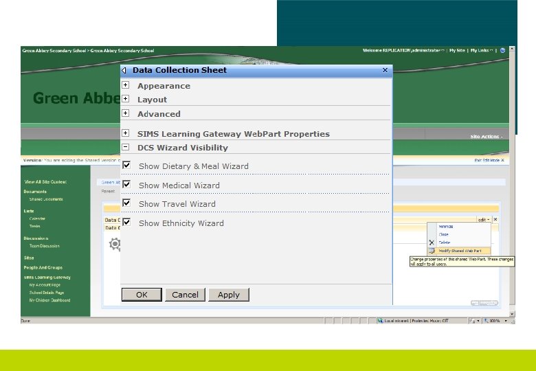 SLG Spring • Google Chrome support • Data Collection Sheet – hide tabs, schools