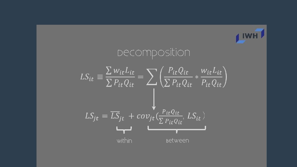 Decomposition Within Between 