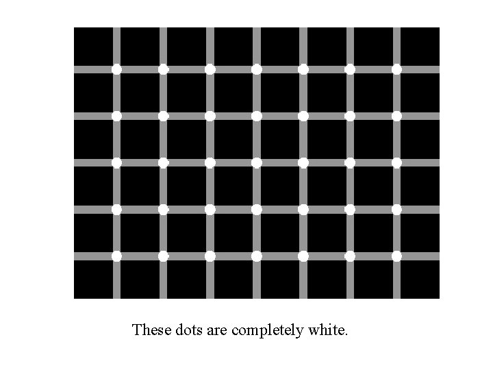 These dots are completely white. 