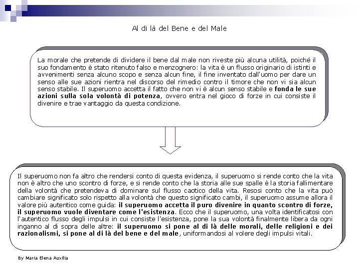 Al di là del Bene e del Male La morale che pretende di dividere