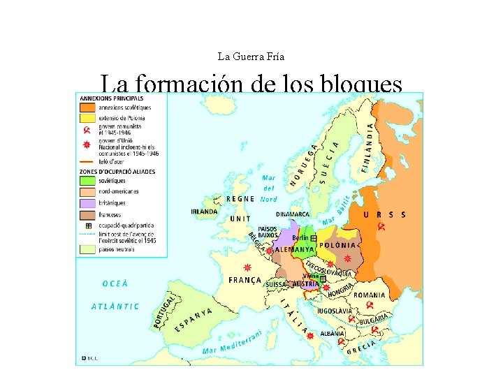 La Guerra Fría La formación de los bloques 