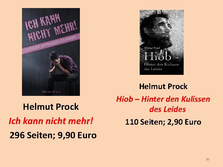 Helmut Prock Ich kann nicht mehr! 296 Seiten; 9, 90 Euro Helmut Prock Hiob