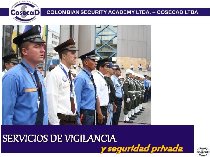 SERVICIOS DE VIGILANCIA y seguridad privada 