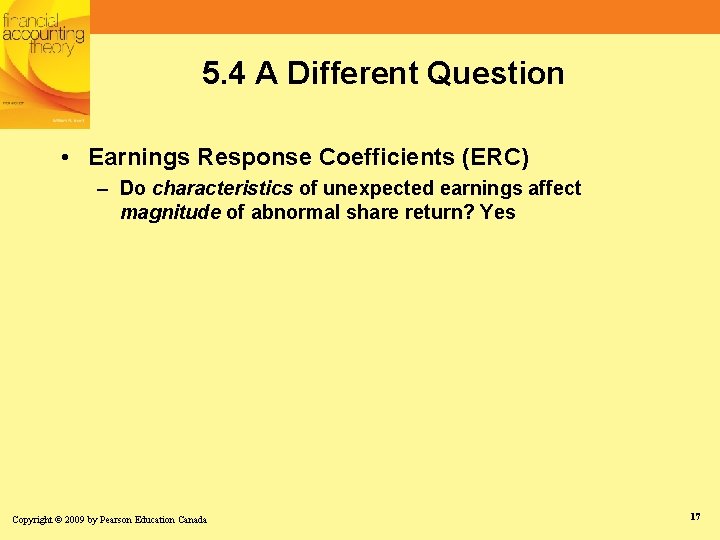 5. 4 A Different Question • Earnings Response Coefficients (ERC) – Do characteristics of 5. 4 A Different Question • Earnings Response Coefficients (ERC) – Do characteristics of