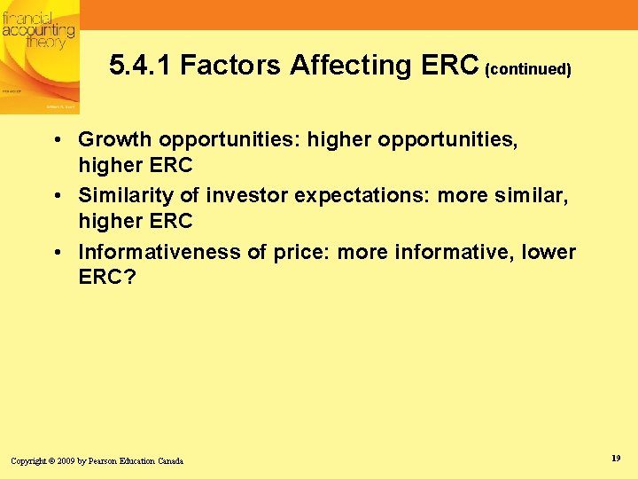 5. 4. 1 Factors Affecting ERC (continued) • Growth opportunities: higher opportunities, higher ERC 5. 4. 1 Factors Affecting ERC (continued) • Growth opportunities: higher opportunities, higher ERC