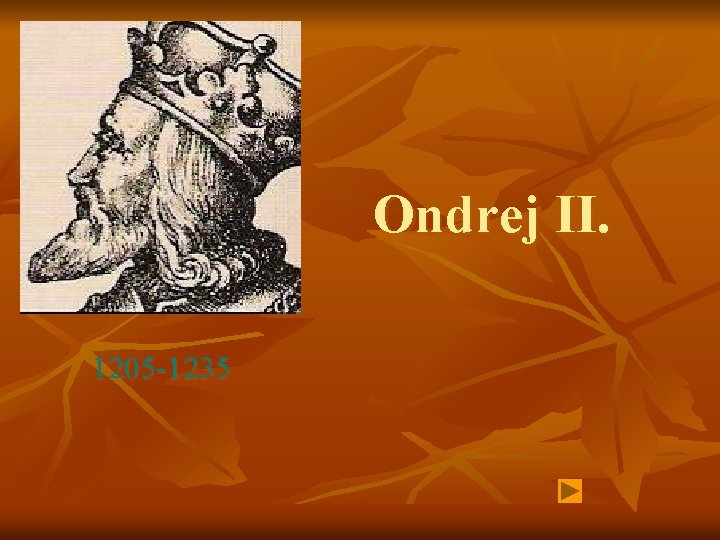 Ondrej II. 1205 -1235 