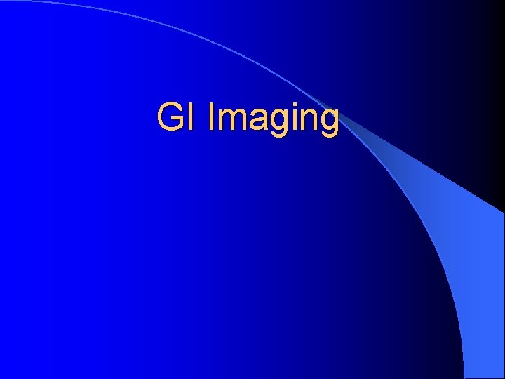 GI Imaging 