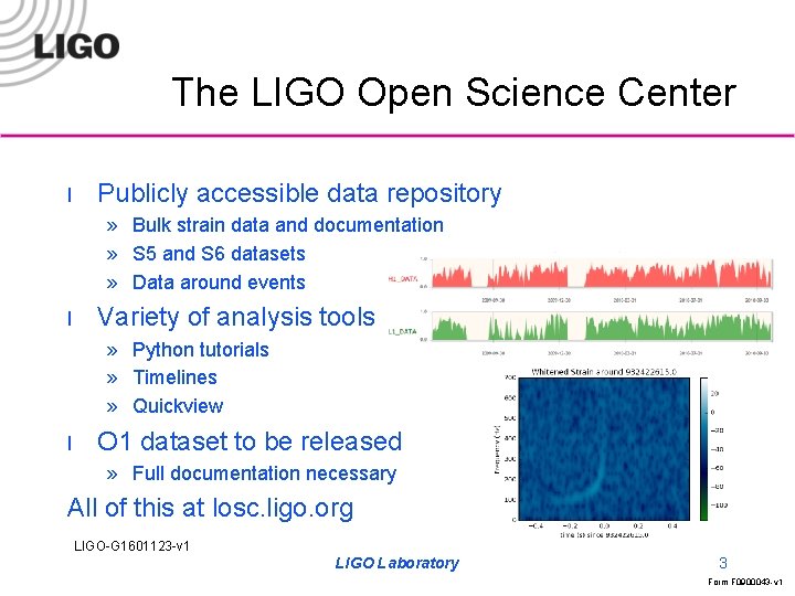 The LIGO Open Science Center l Publicly accessible data repository » Bulk strain data
