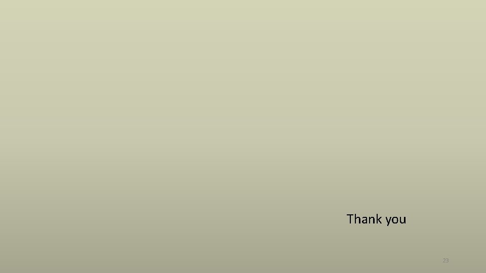 Thank you 23 