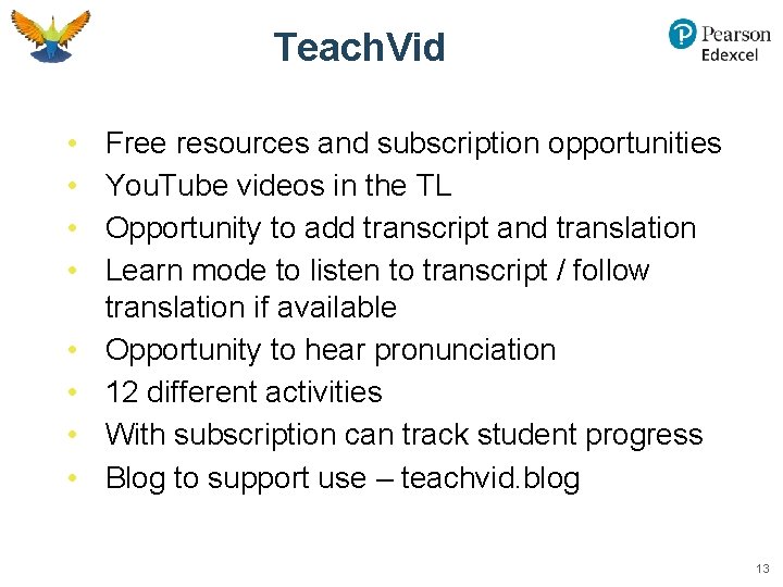 Teach. Vid • • Free resources and subscription opportunities You. Tube videos in the