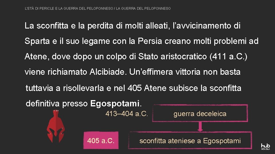 L’ETÀ DI PERICLE E LA GUERRA DEL PELOPONNESO / LA GUERRA DEL PELOPONNESO La