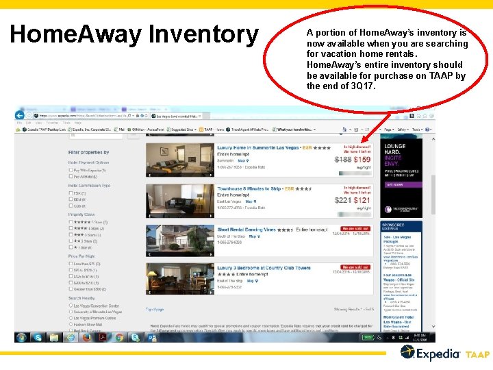 Home. Away Inventory A portion of Home. Away’s inventory is now available when you