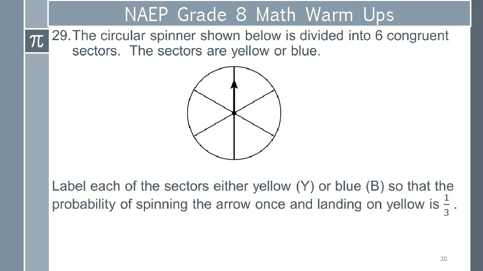 › NAEP Grade 8 Math Warm Ups 30 