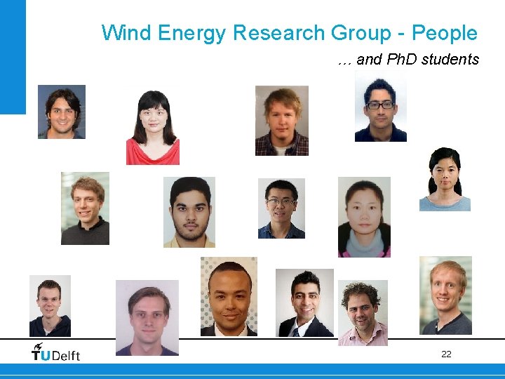 Wind Energy Research Group - People … and Ph. D students 22 