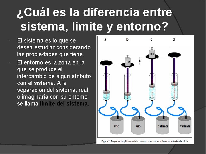 ¿Cuál es la diferencia entre sistema, limite y entorno? El sistema es lo que