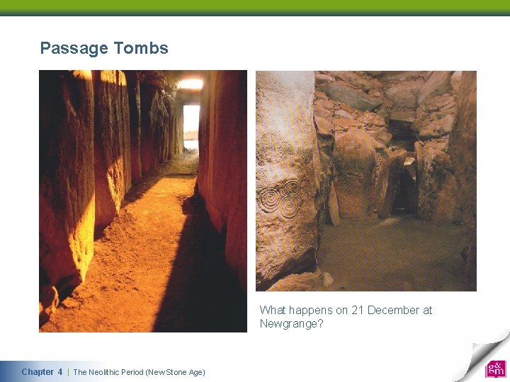 Passage Tombs What happens on 21 December at Newgrange? Chapter 4 | The Neolithic Period (New Stone