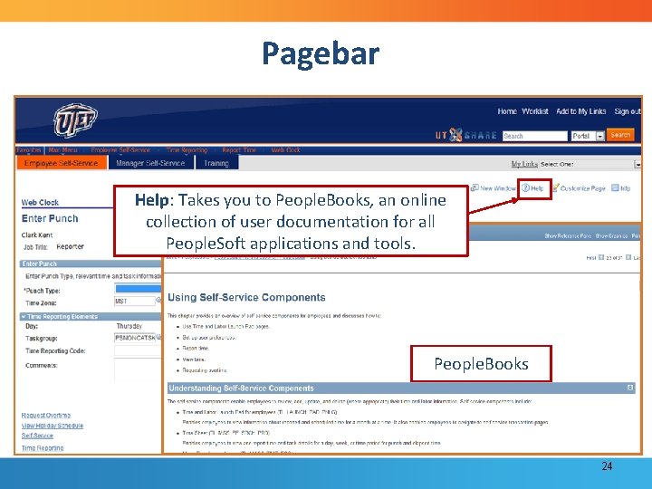 Pagebar Help: Takes you to People. Books, an online collection of user documentation for
