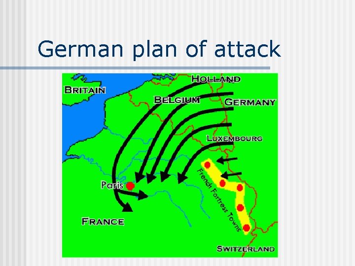 German plan of attack 