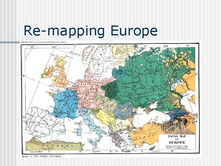 Re-mapping Europe 