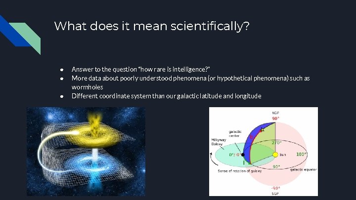 What does it mean scientifically? ● ● ● Answer to the question “how rare