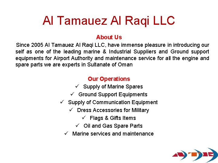 Al Tamauez Al Raqi LLC About Us Since 2005 Al Tamauez Al Raqi LLC, Al Tamauez Al Raqi LLC About Us Since 2005 Al Tamauez Al Raqi LLC,