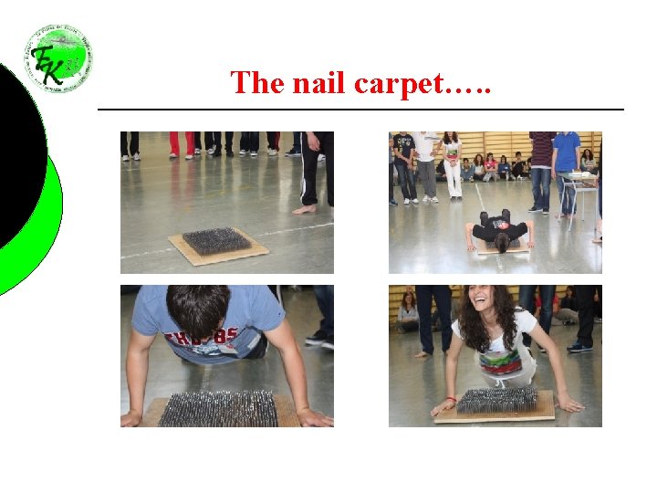 The nail carpet…. . 
