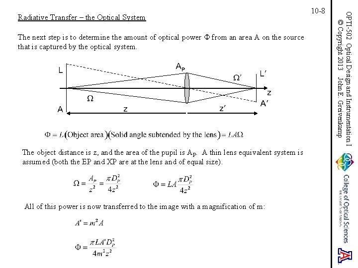 The next step is to determine the amount of optical power F from an The next step is to determine the amount of optical power F from an