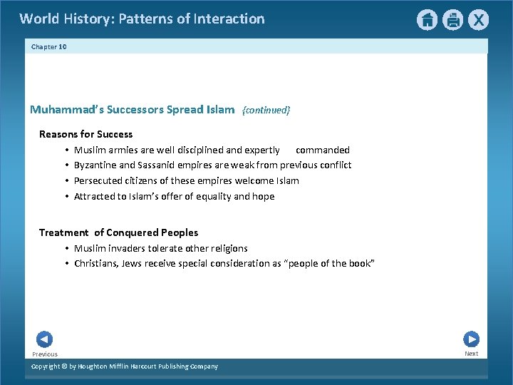 World History Patterns of Interaction Chapter 10 The