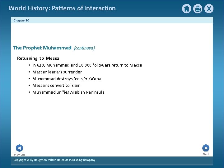 World History Patterns of Interaction Chapter 10 The
