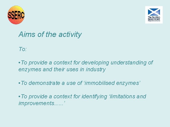 Aims of the activity To: • To provide a context for developing understanding of Aims of the activity To: • To provide a context for developing understanding of