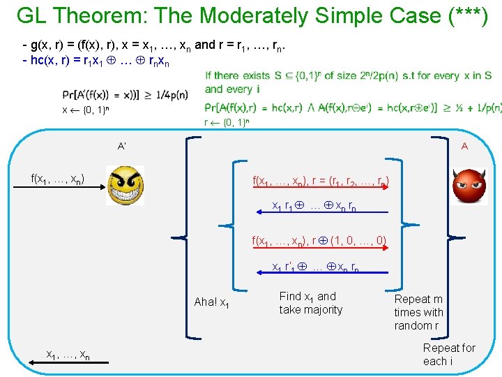 GL Theorem: The Moderately Simple Case (***) - g(x, r) = (f(x), r), x