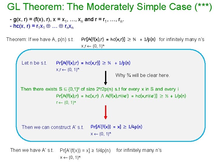 GL Theorem: The Moderately Simple Case (***) - g(x, r) = (f(x), r), x