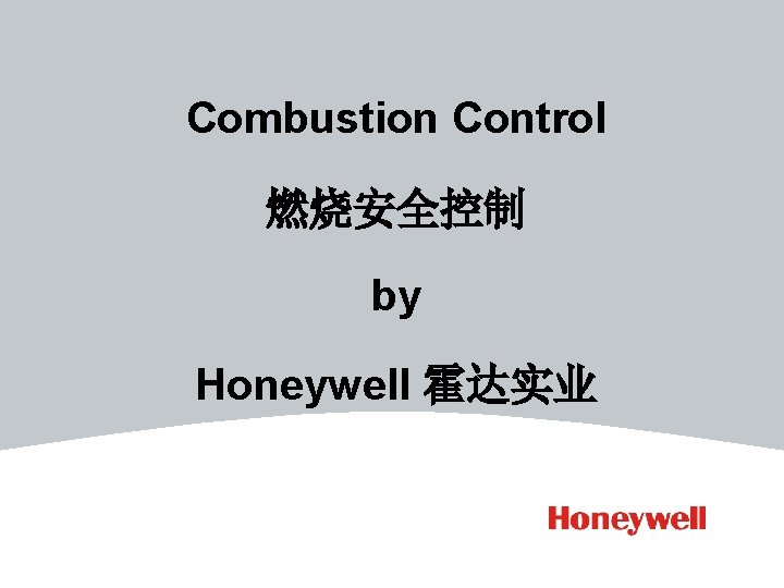 Combustion Control 燃烧安全控制 by Honeywell 霍达实业 