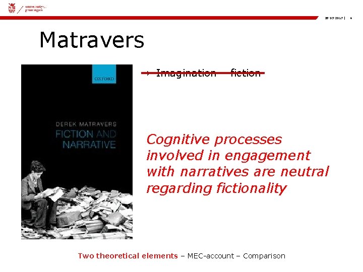 28 -03 -2017 | Matravers › Imagination – fiction Cognitive processes involved in engagement