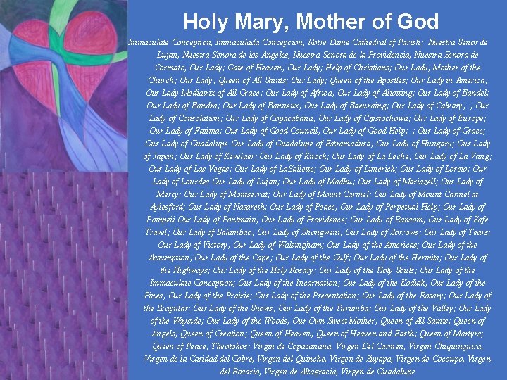 Holy Mary, Mother of God Immaculate Conception, Immaculada Concepcion, Notre Dame Cathedral of Parish;