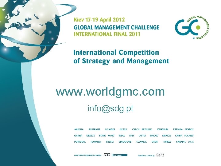 www. worldgmc. com info@sdg. pt 