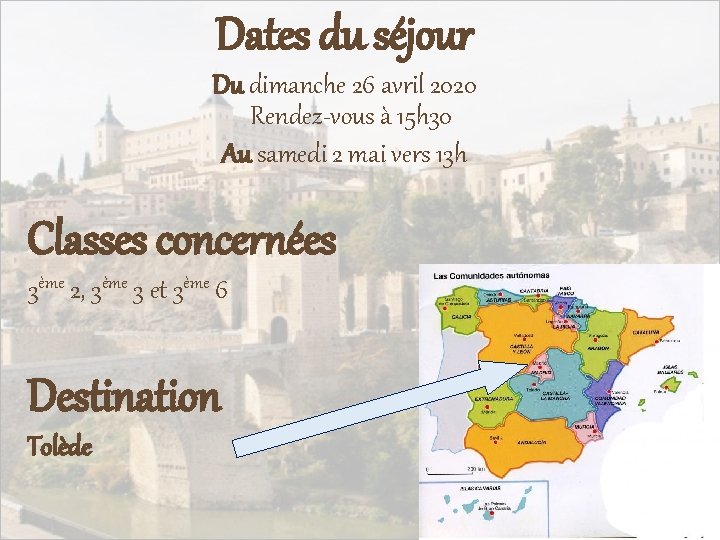 Dates du séjour Du dimanche 26 avril 2020 Rendez-vous à 15 h 30 Au